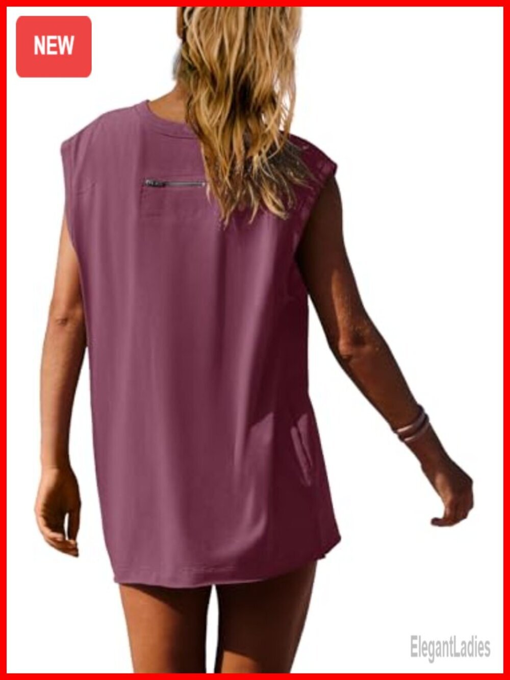 2 Piece Matching Lounge Set with Tunic Top and Biker Shorts - Picture 3 of 6